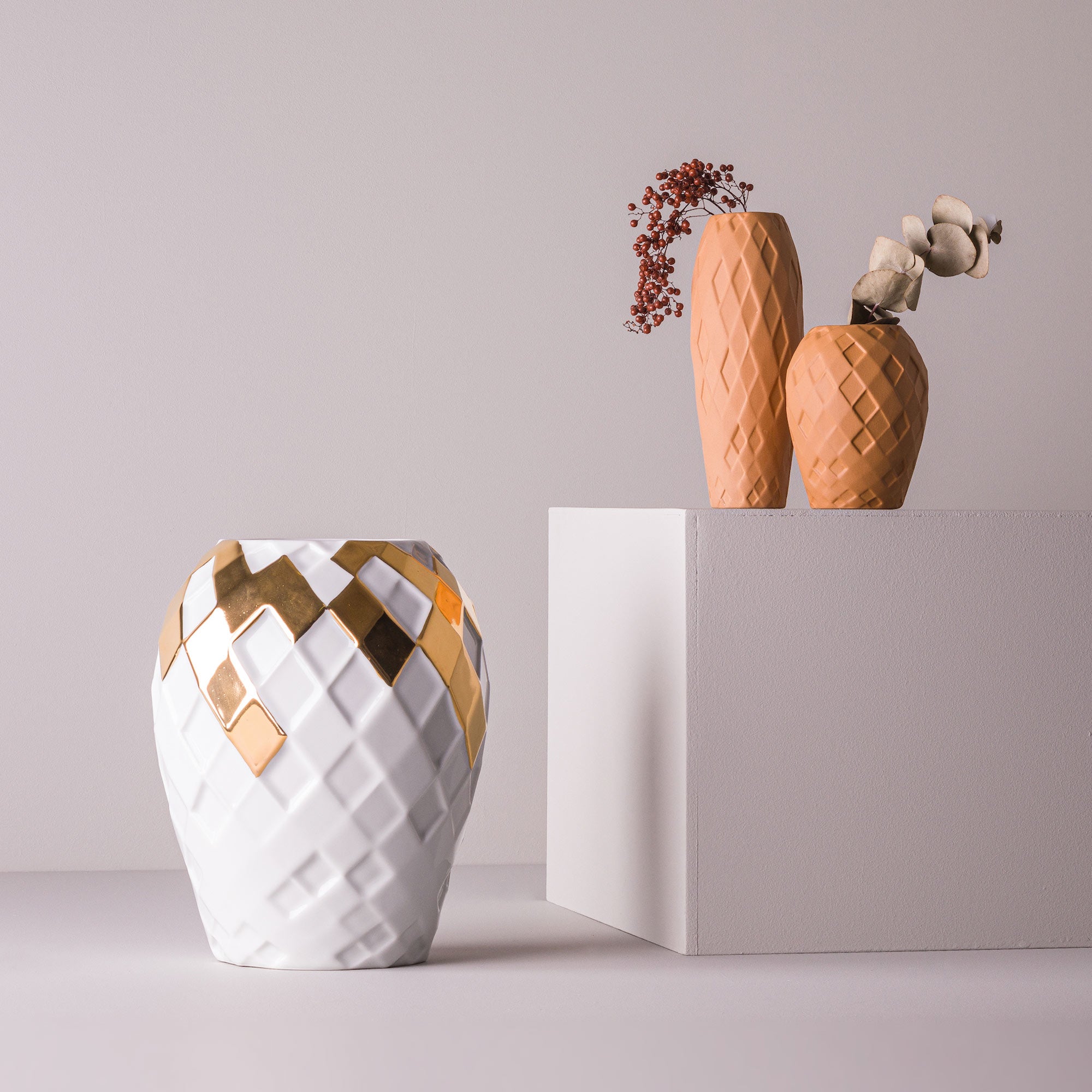 Arlequim P Porcelain Vase (h12 cm) - Holaria
