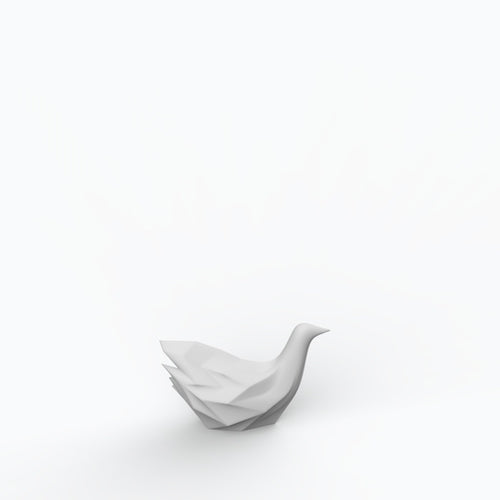 Columbina Porcelain Bird Figurine Minimal (h10 cm) - Holaria