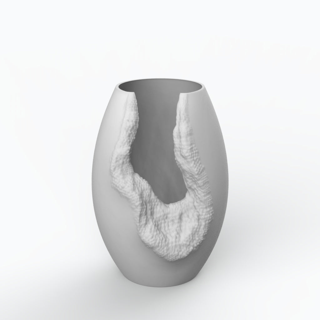 Erosão G Porcelain Vase (h33 cm) - Holaria