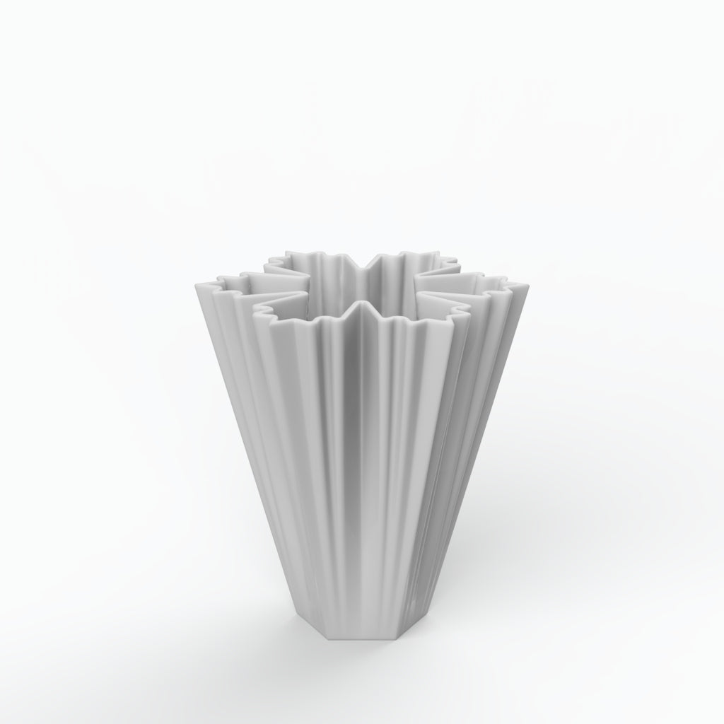 Gelo I Porcelain Vase (h25 cm) - Holaria