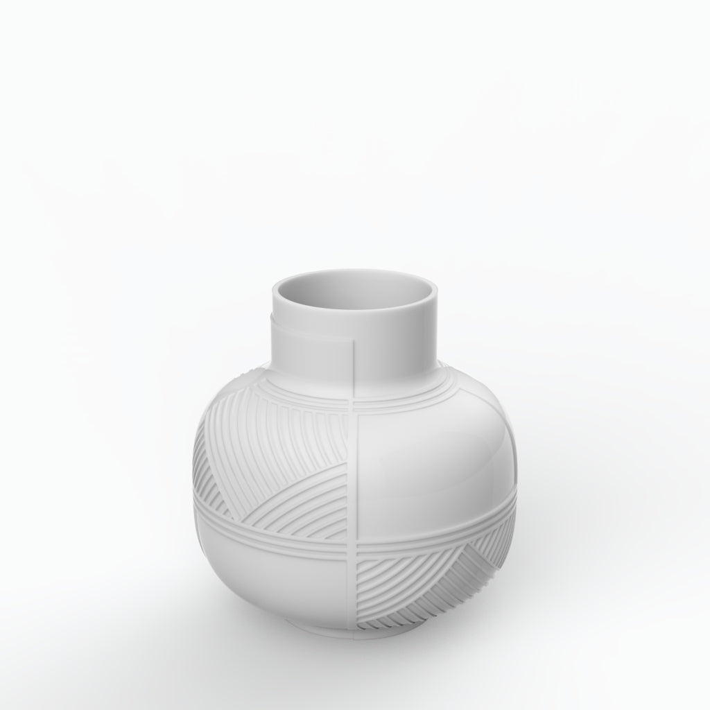 Kayapó Porcelain Vase (h26 cm) - Holaria