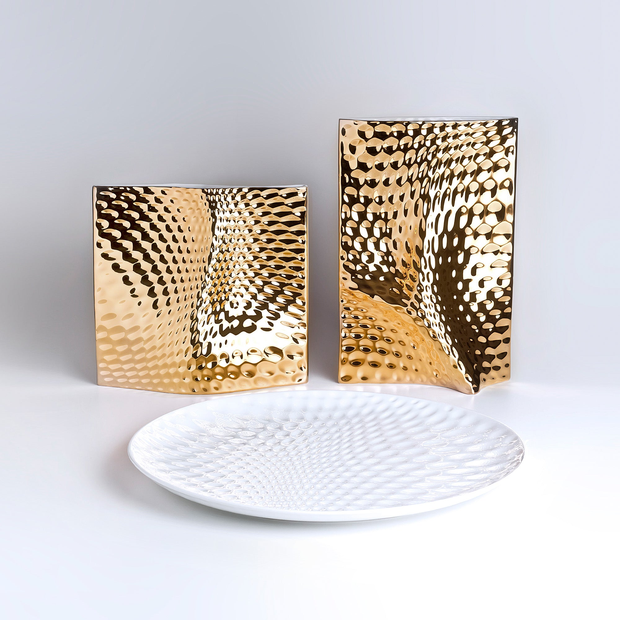 Mathelado Porcelain Tray Table Centerpiece (Ø28 x h3 cm) - Holaria
