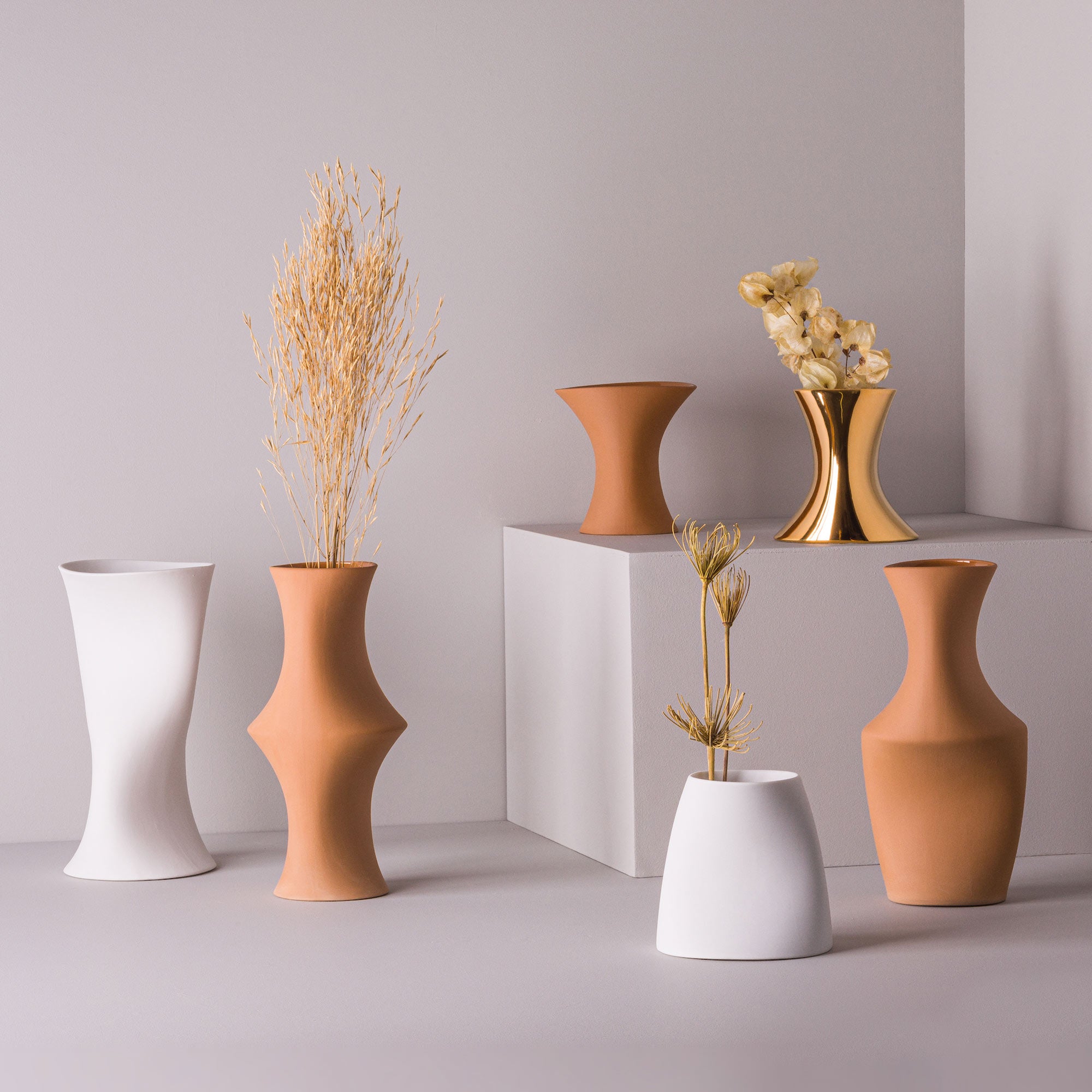 Optico P1 Porcelain Vase (h13 cm) - Holaria