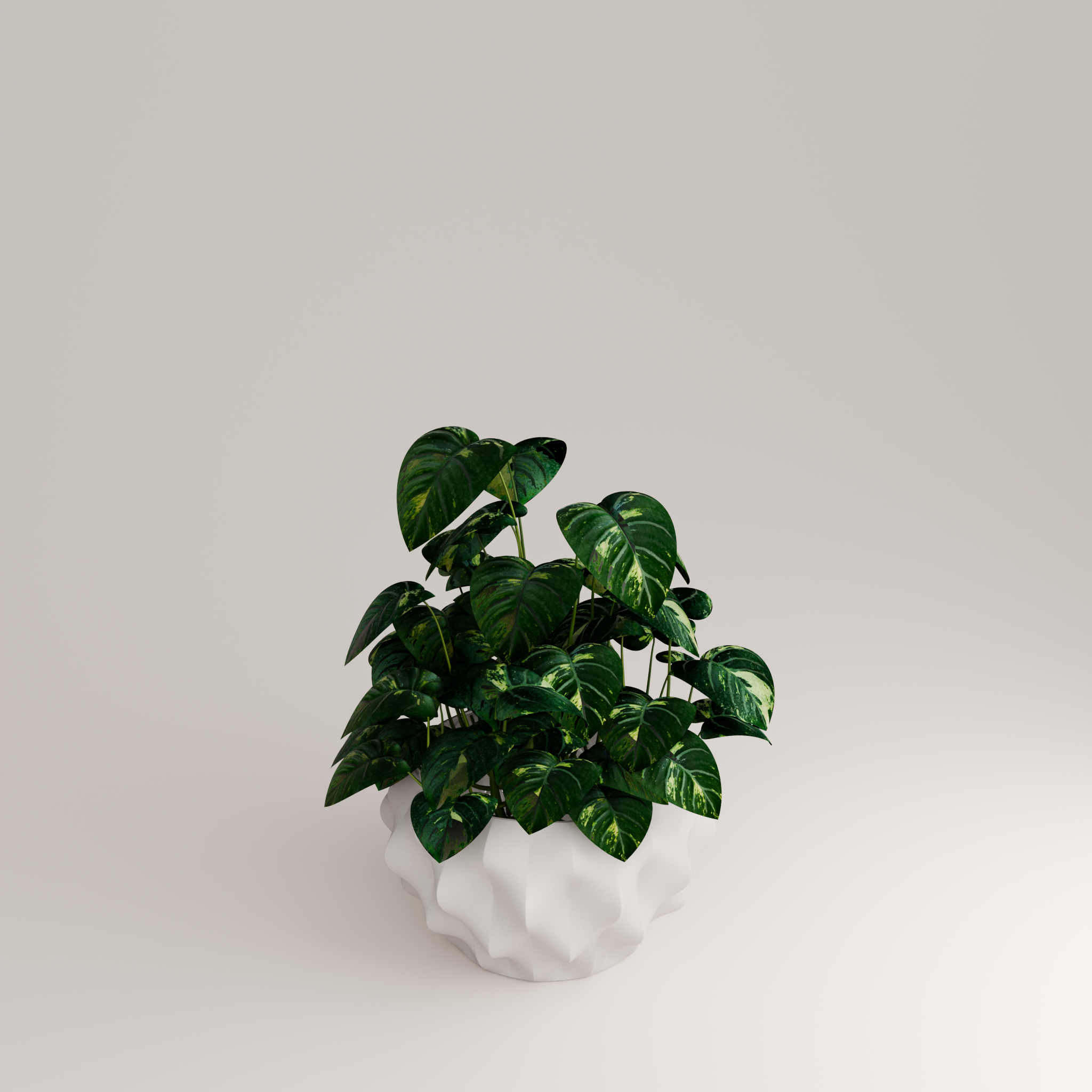 Plissan GG Porcelain Pot (h20 cm) - Holaria