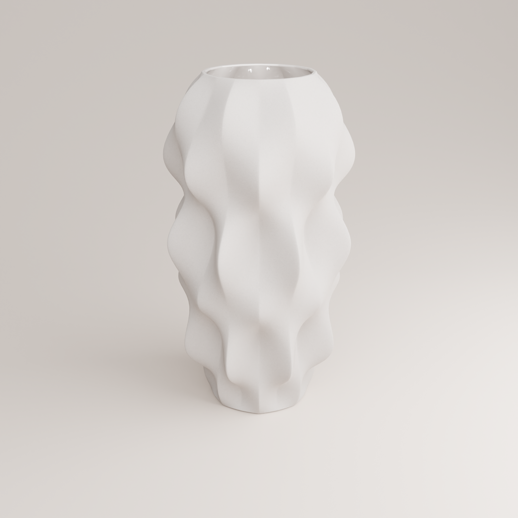 Plissan G Porcelain Vase (h40 cm) - Holaria