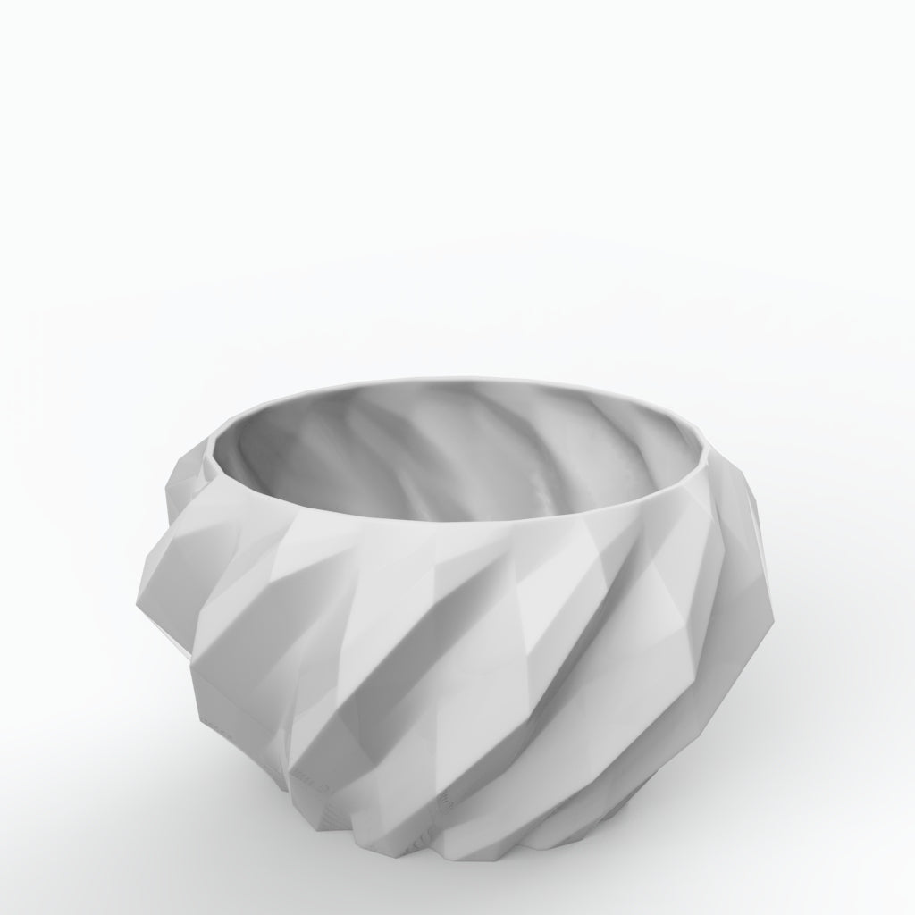 Plissan Geométrico GG Porcelain Pot (h20 cm) - Holaria