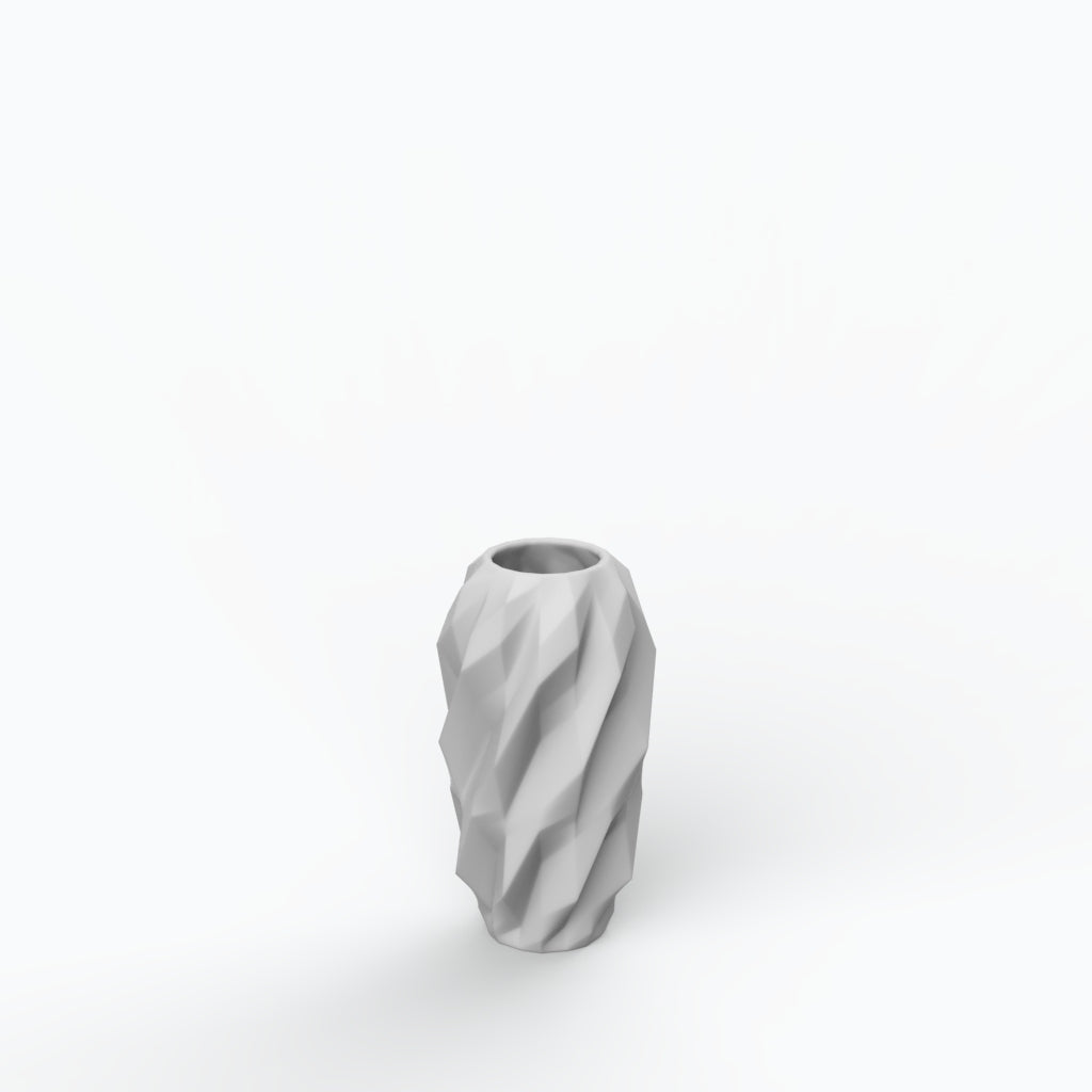 Plissan Geométrico G Porcelain Vase (h20 cm) - Holaria