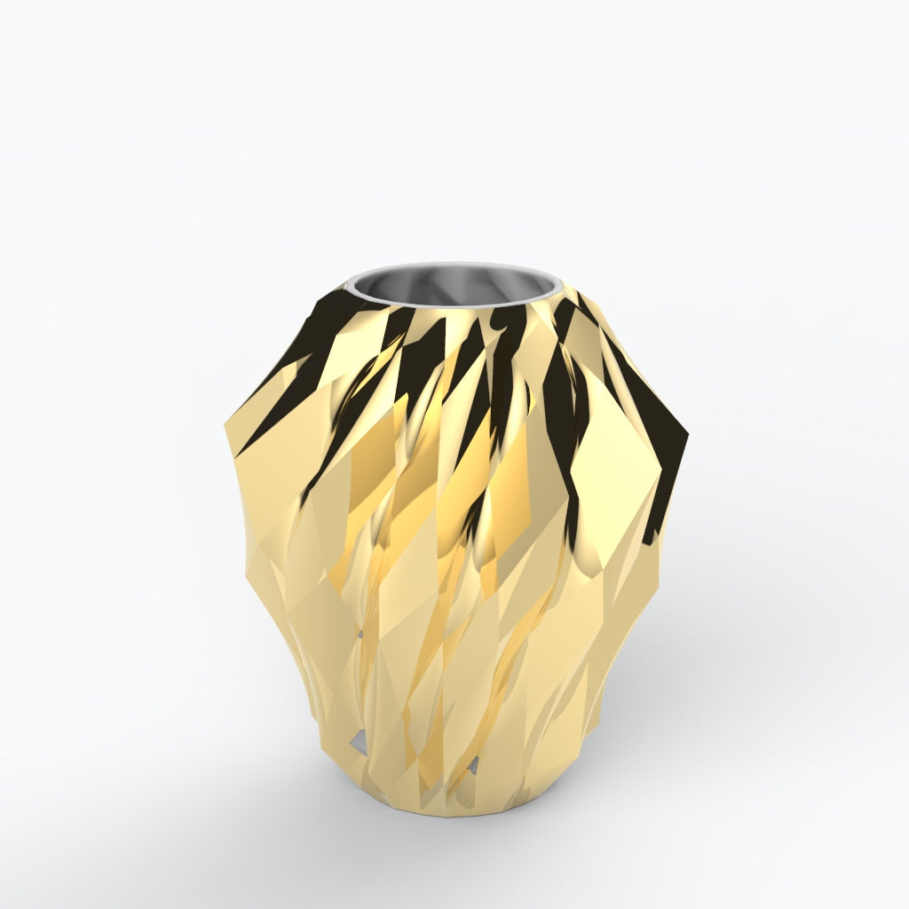 Plissan Geométrico P Porcelain Vase (h32 cm) - Holaria