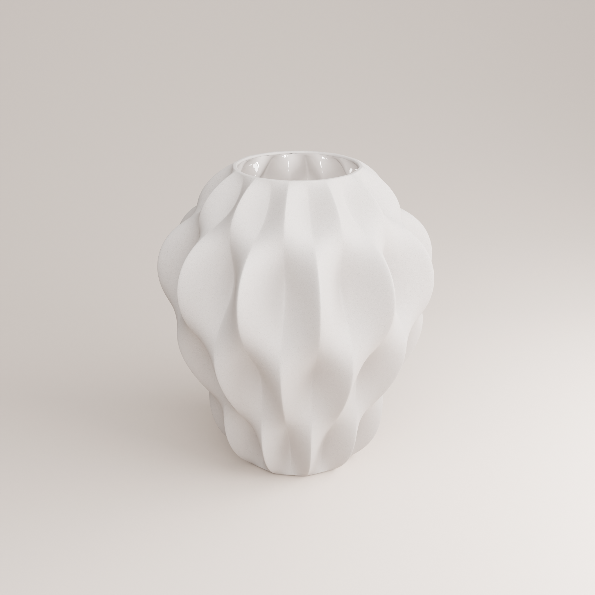 Plissan P Porcelain Vase (h32 cm) - Holaria