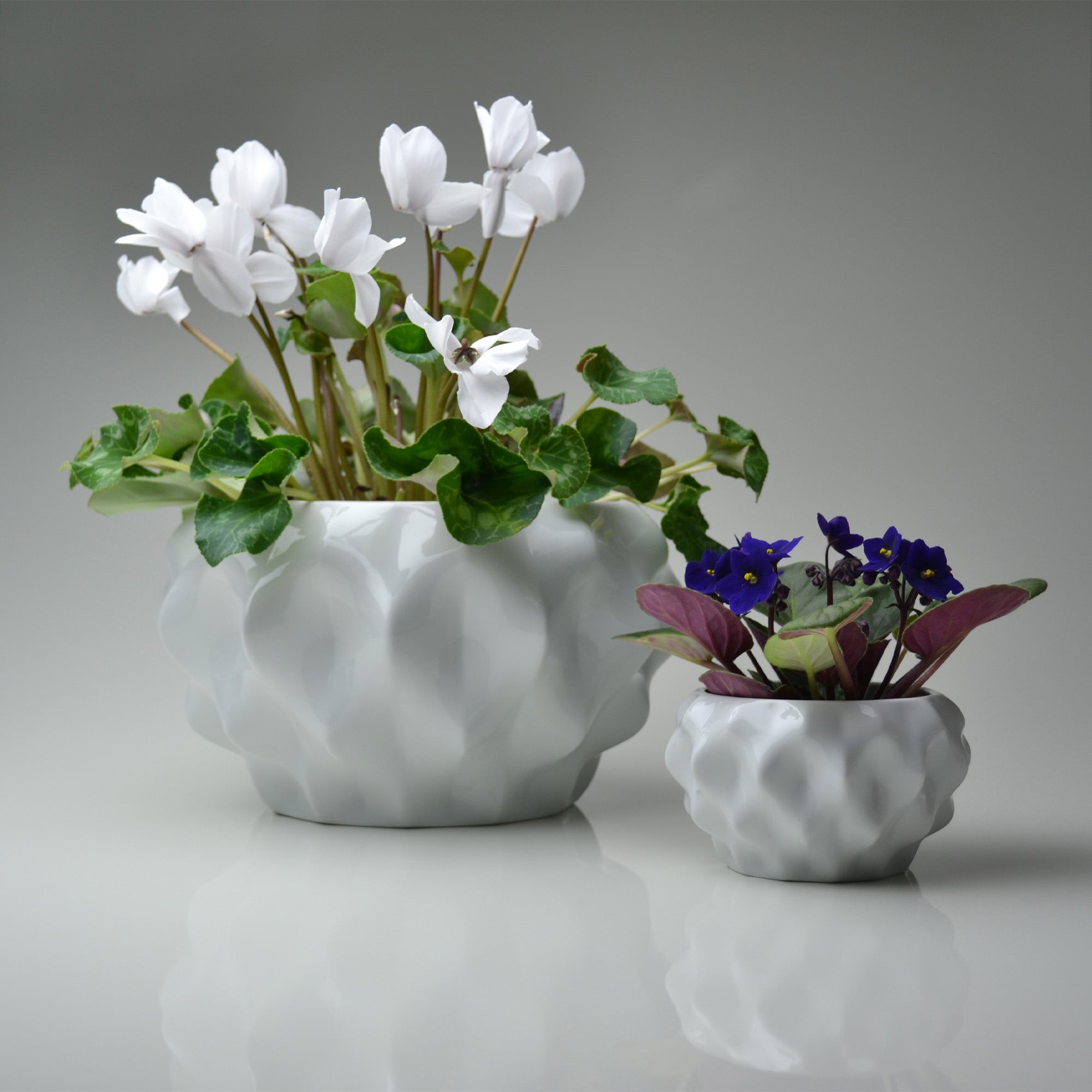 Plissan G Porcelain Pot (h15 cm) - Holaria