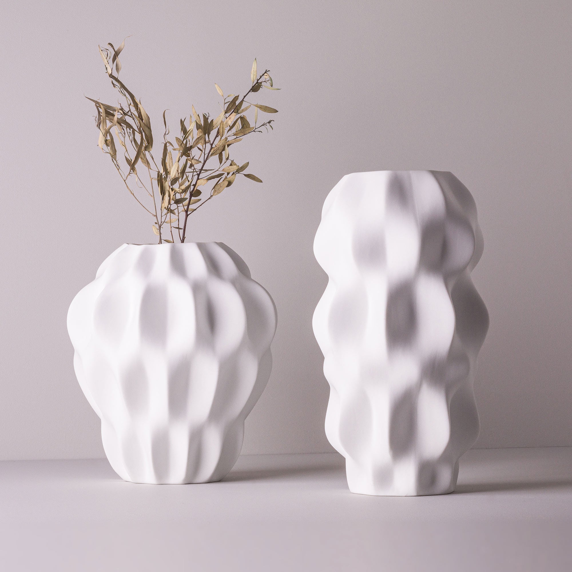 Plissan P Porcelain Vase (h32 cm) - Holaria