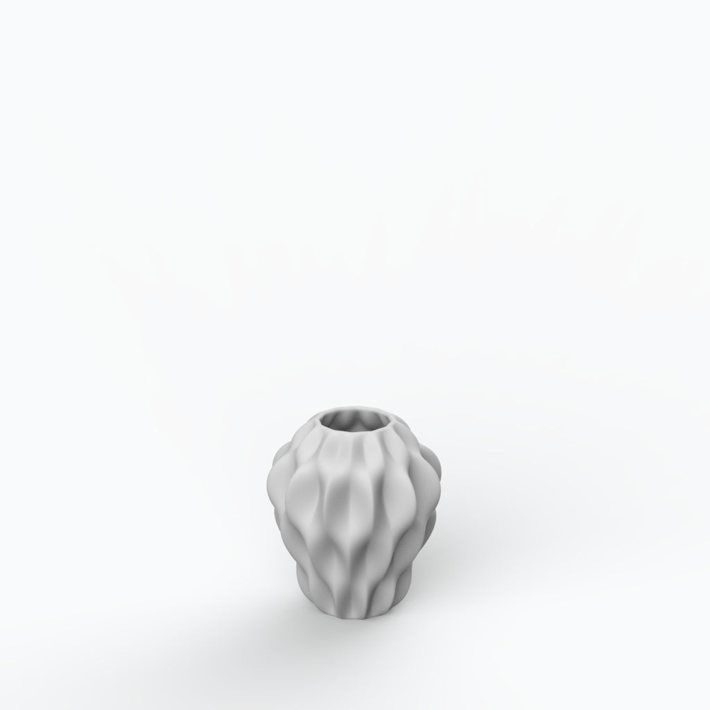 Plissan P Porcelain Vase (h16 cm) - Holaria