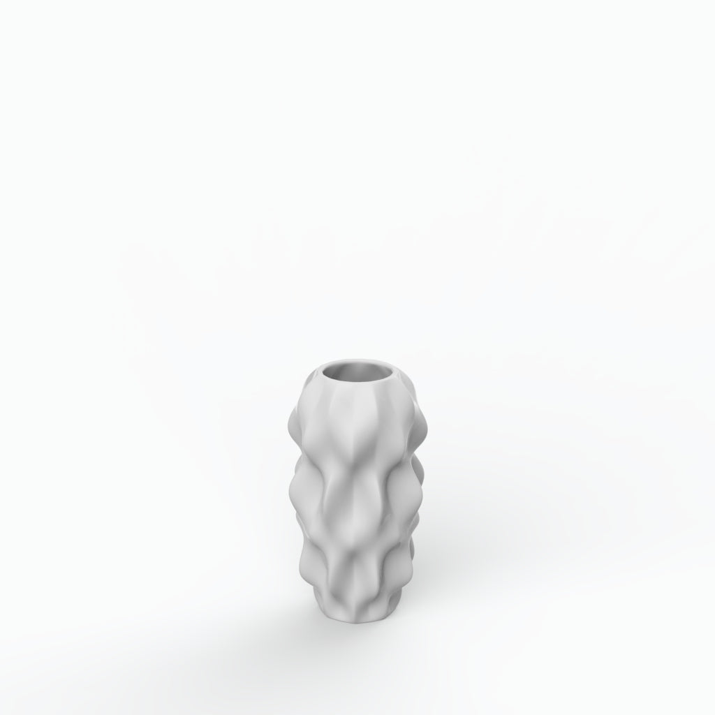 Plissan G Porcelain Vase (h20 cm) - Holaria