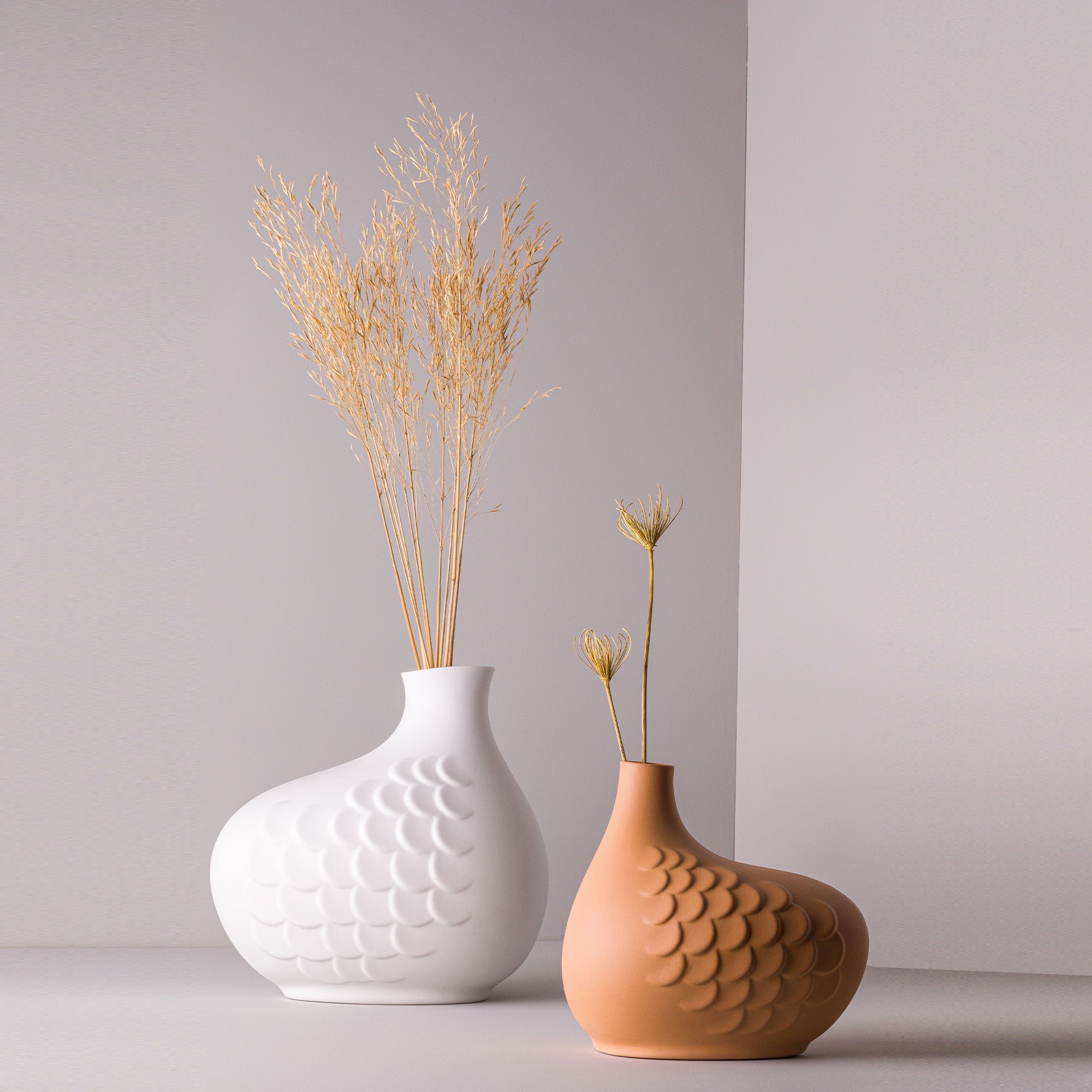 Plumas P Porcelain Vase (h23 cm) - Holaria