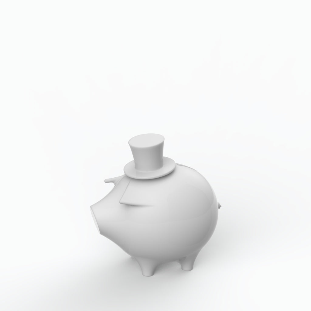 Robin Pighood Banqueiro Porcelain Piggy Bank (h23 cm) - Holaria