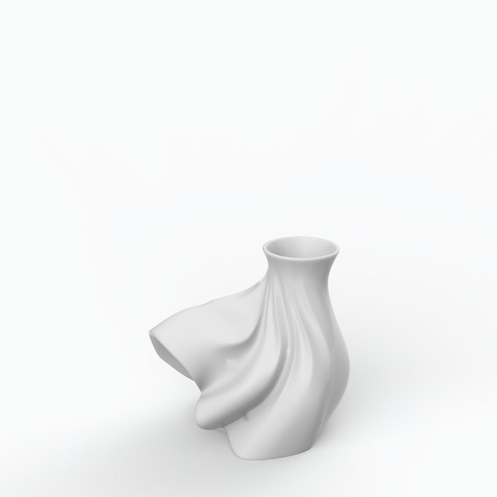 Vento P Porcelain Vase (h20 cm) - Holaria