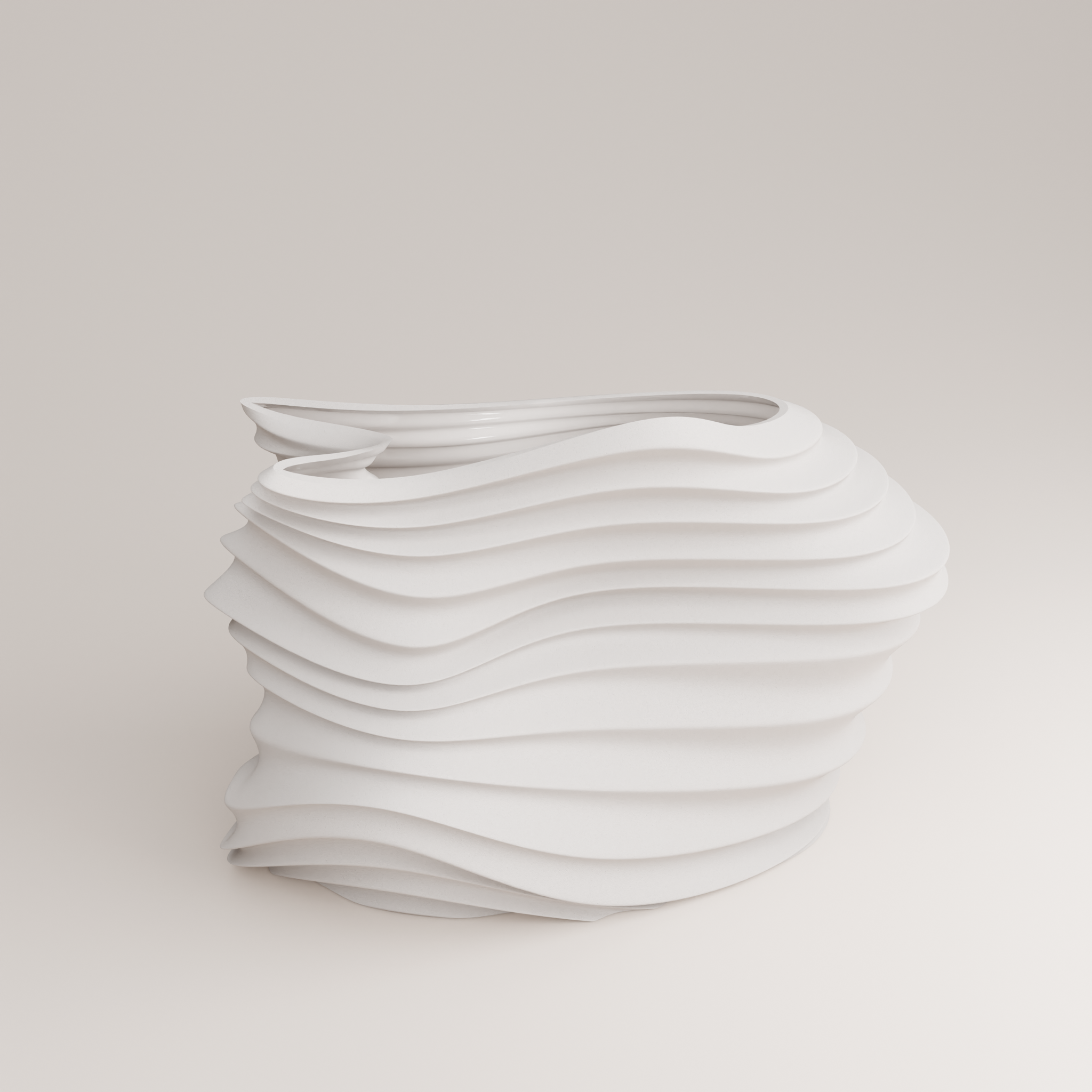 Voo G Porcelain Vase (h28 cm) - Holaria