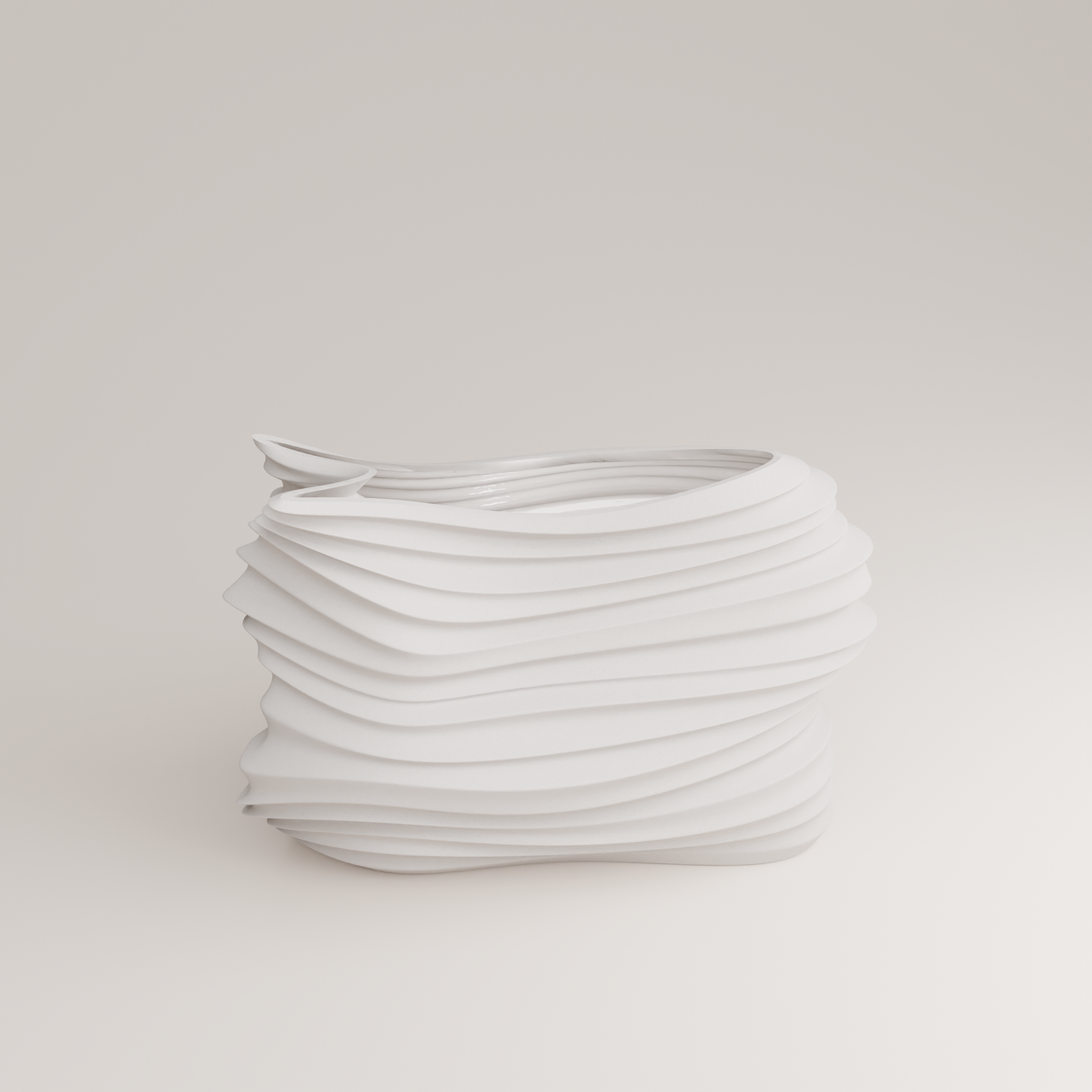 Voo P Porcelain Vase (h24 cm) - Holaria